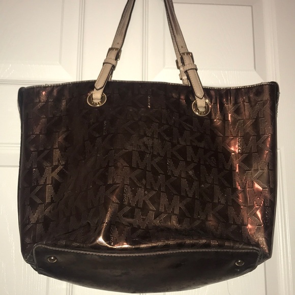 Bronze Michael Kors shoulder bag / purse - Picture 2 of 2